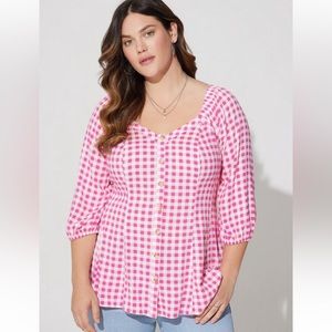 Torrid plaid Top